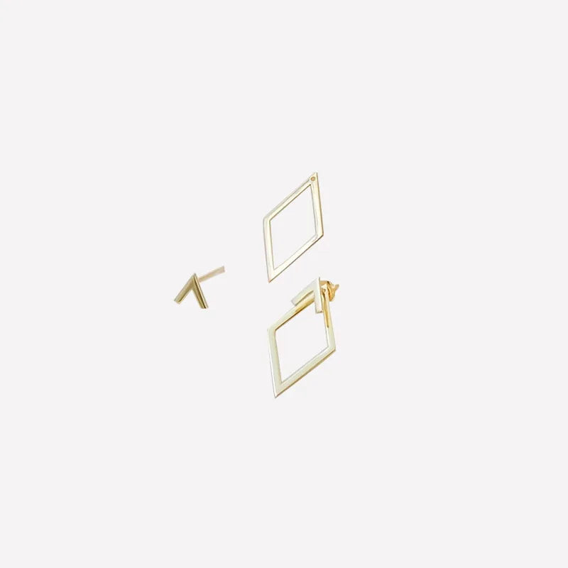 Minimalist Triangle Earrings, Stainless steel